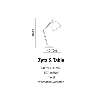 Lampa stołowa ZYTA TABLE AZ1848 - AZzardo
